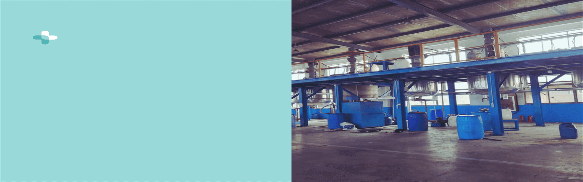 The industrial manufacturing workshop of INVINO showing chemical reaction vessels and automated production lines for bulk defoamer synthesis.
