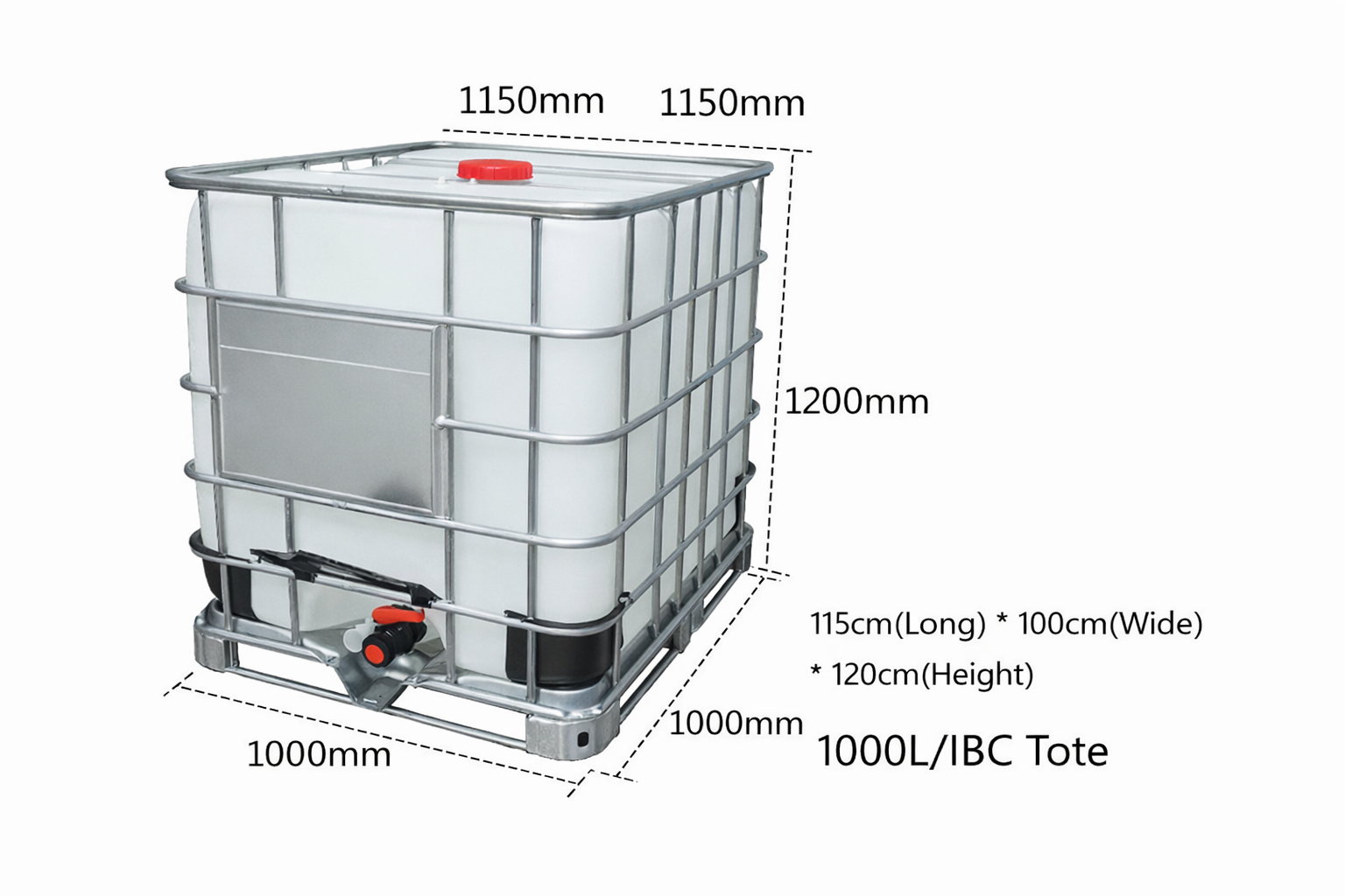 1000L IBC tank logistic packing for chemical fatty alcohol anti-foaming agent bulk supply