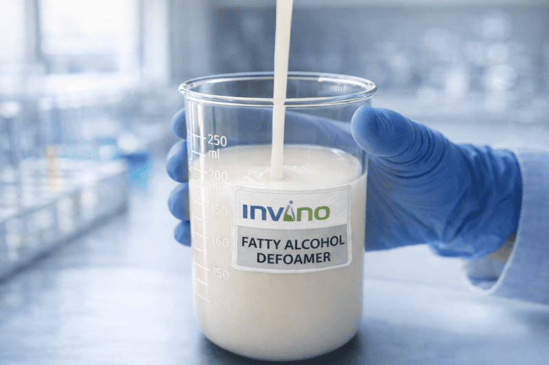 Bio-based fatty alcohol defoamer formulation by INVINO for paper machine wet end white water loops