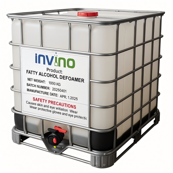 Laboratory comparison test of silicone defoamer vs fatty alcohol defoamer in paper pulp suspension