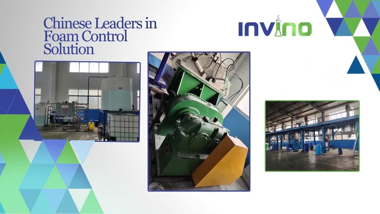 INVINO industrial defoamer manufacturing video